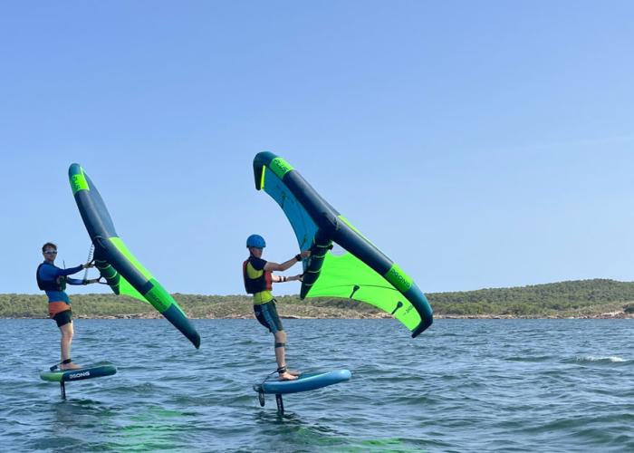 Wingfoil tuition at Minorca Sailing