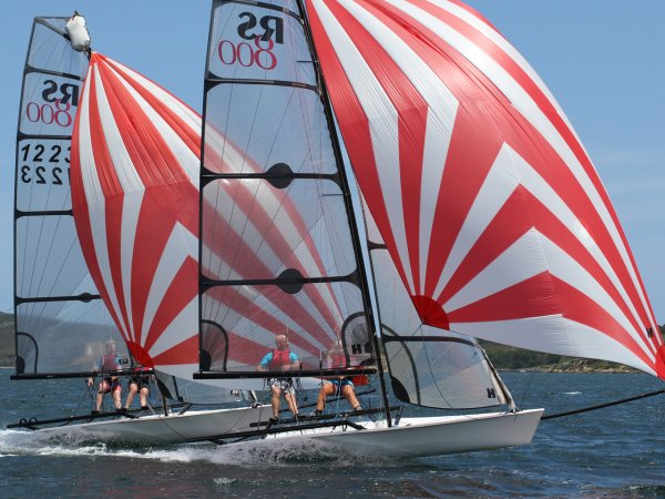 RS800 racing at Minorca Sailing
